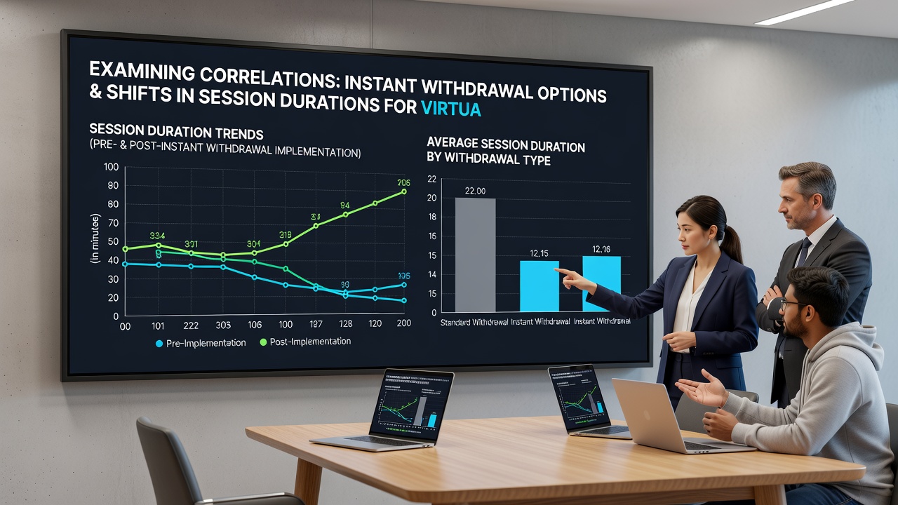 Charts displaying correlations between payout speed and player session metrics in online blackjack