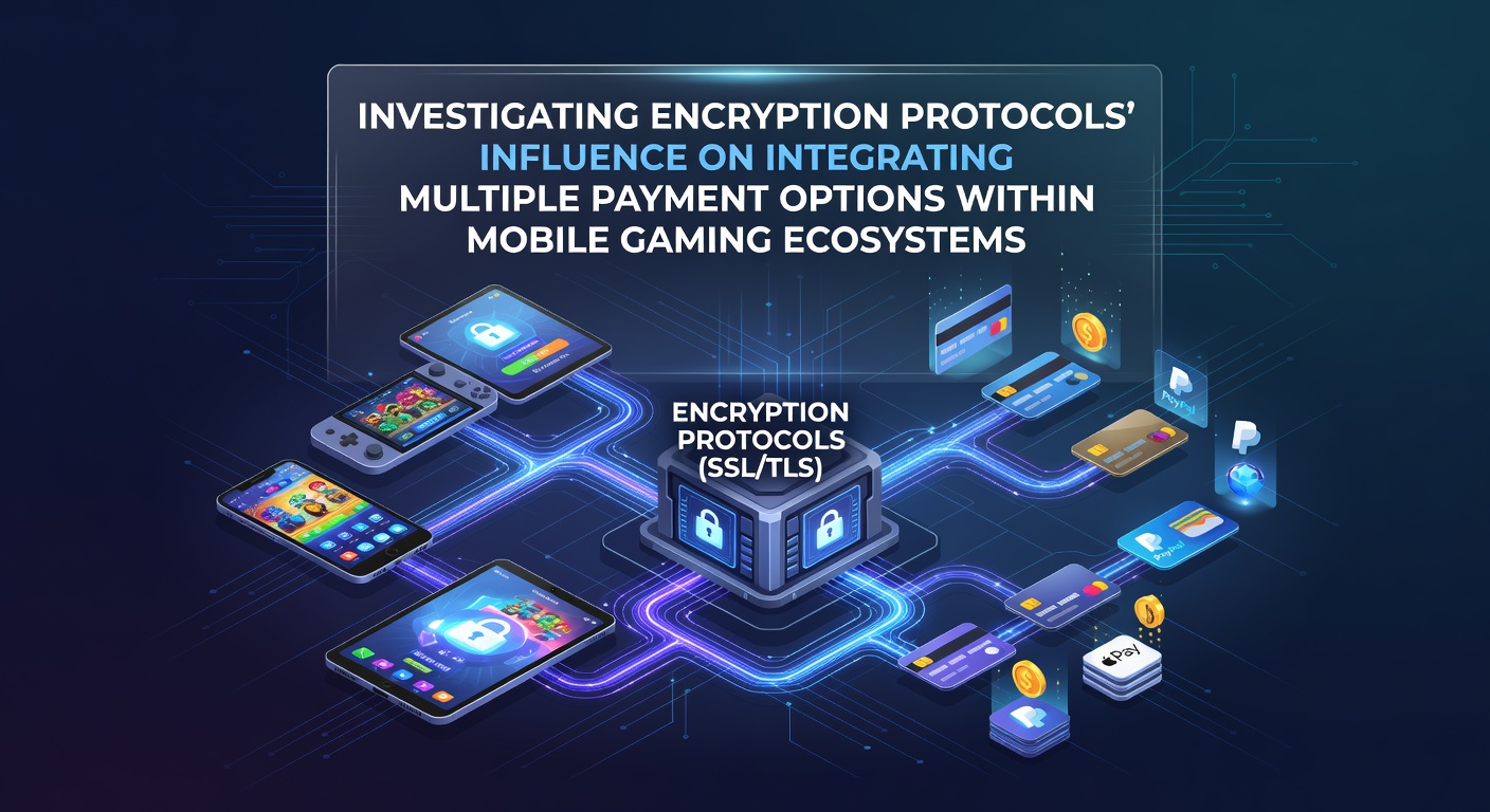Mobile gaming interface displaying secure payment options protected by encryption protocols